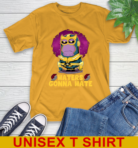 NBA Basketball Portland Trail Blazers Haters Gonna Hate Thanos Minion Marvel Shirt T-Shirt 3