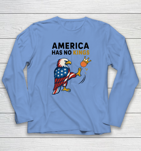 America Has No Kings Eagle Kick Orange Anti Trump Long Sleeve T-Shirt 6
