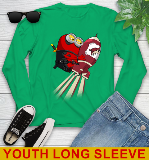 NHL Hockey Arizona Coyotes Deadpool Minion Marvel Shirt Youth Long Sleeve 7