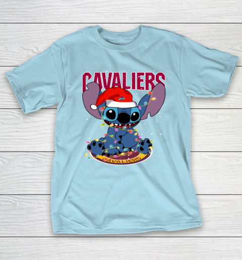 Cleveland Cavaliers NBA noel stitch Basketball Christmas T-Shirt 10