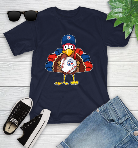 Toronto Blue Jays Turkey thanksgiving Youth T-Shirt 3