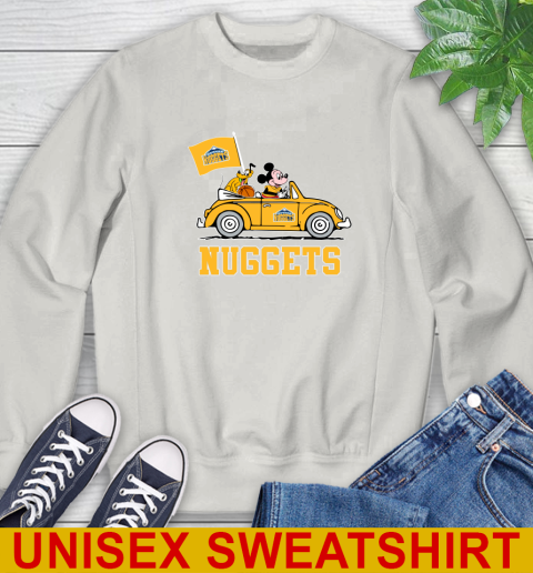 NBA Basketball Denver Nuggets Pluto Mickey Driving Disney Shirt Sweatshirt 12