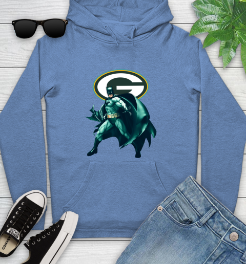 NFL Batman Football Sports Green Bay Packers Youth Hoodie 12