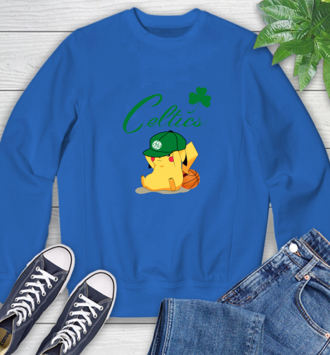 NBA Pikachu Basketball Sports Boston Celtics Sweatshirt 8