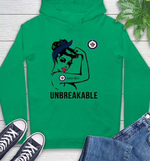 NHL Winnipeg Jets Girl Unbreakable Hockey Sports Hoodie 5
