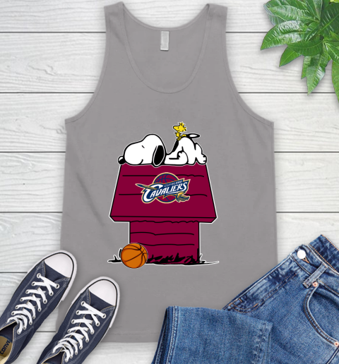 Cleveland Cavaliers NBA Basketball Snoopy Woodstock The Peanuts Movie Tank Top 4