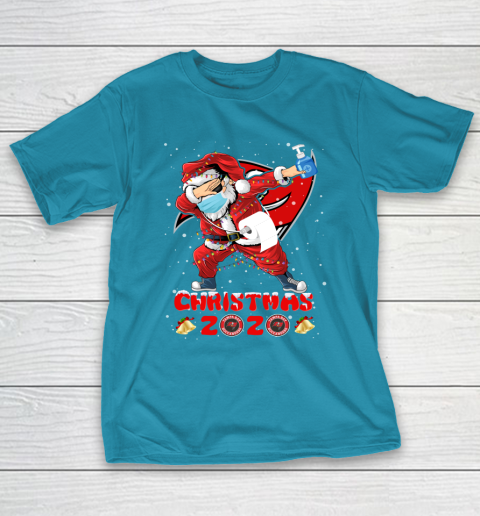 Tampa Bay Buccaneers Funny Santa Claus Dabbing Christmas 2020 NFL T-Shirt 7