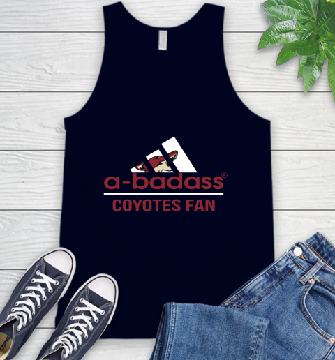 NHL A Badass Arizona Coyotes Fan Adidas Hockey Sports Tank Top 2