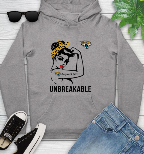 NFL Jacksonville Jaguars Girl Unbreakable Football Sports Youth Hoodie 4