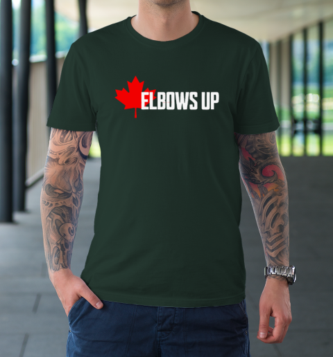 Elbows Up Canada True North Strong and Free Proud Canadian T-Shirt 3