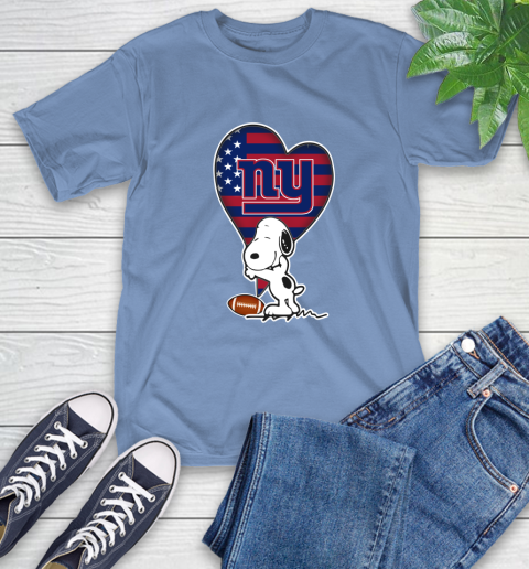 New York Giants NFL Football The Peanuts Movie Adorable Snoopy T-Shirt 11