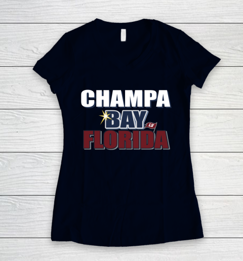 Champa Bay Florida Women's V-Neck T-Shirt 2
