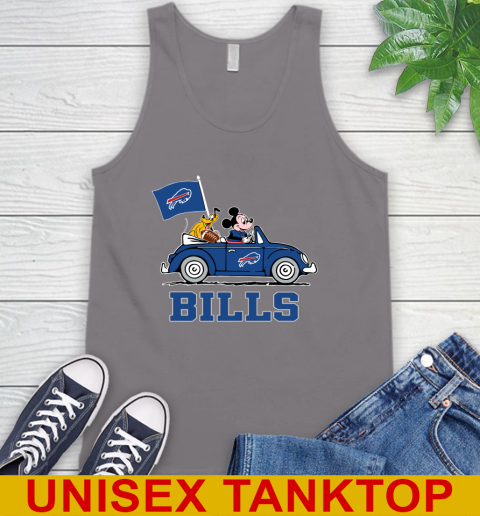 NFL Football Buffalo Bills Pluto Mickey Driving Disney Shirt Tank Top 7