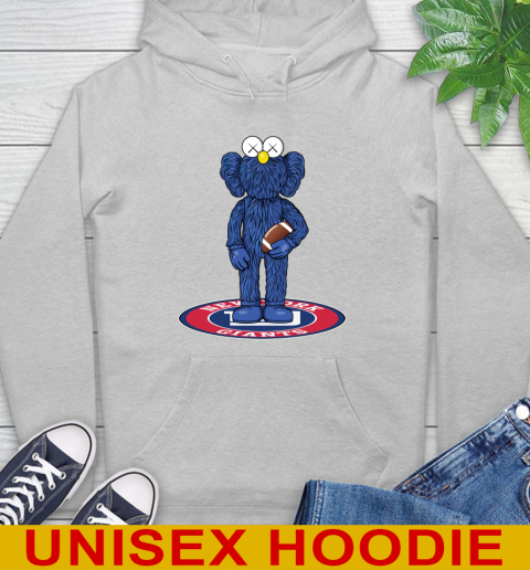 NFL Football New York Giants Kaws Bff Blue Figure Shirt Hoodie 6