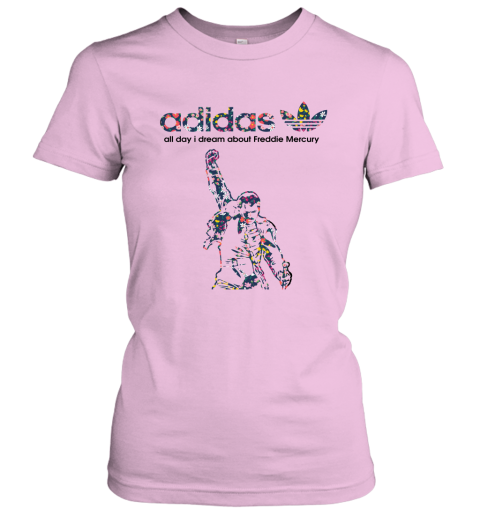 Adidas All Day I Dream About Freddie Mercury Floral Women's T-Shirt