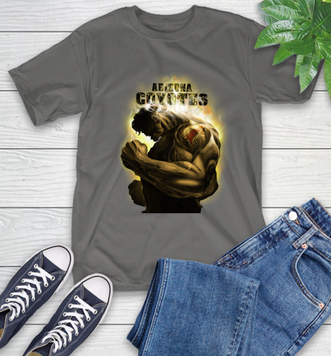 Arizona Coyotes NHL Hockey Hulk Marvel Avengers Sports T-Shirt 10
