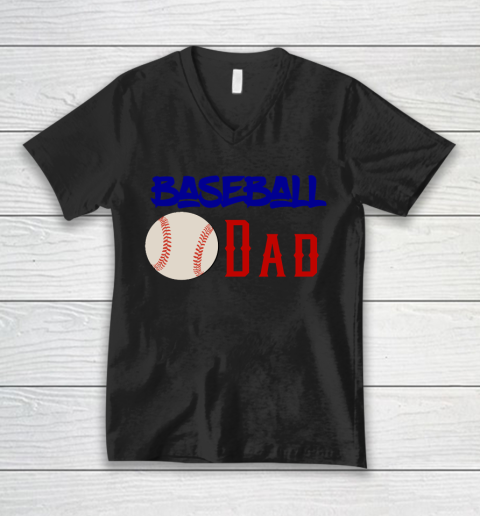 Father's Day Funny Gift Ideas Apparel  Baseball Dad T Shirt V-Neck T-Shirt