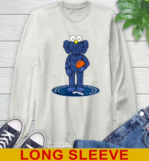 NBA Basketball Minnesota Timberwolves Kaws Bff Blue Figure Shirt Long Sleeve T-Shirt 12