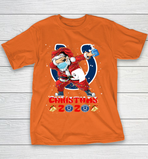 Indianapolis Colts Funny Santa Claus Dabbing Christmas 2020 NFL Youth T-Shirt 4
