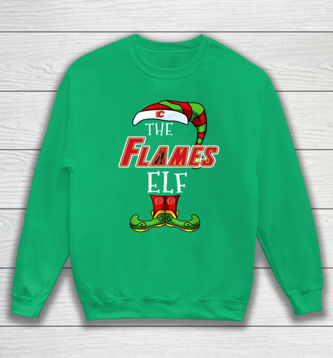 Calgary Flames Christmas ELF Funny NHL Sweatshirt 5