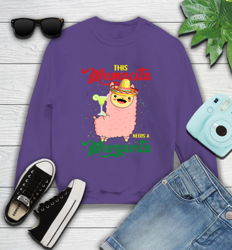 Nurse Shirt This Mamacita needs a Margarita Llama T Shirt Sweatshirt 4