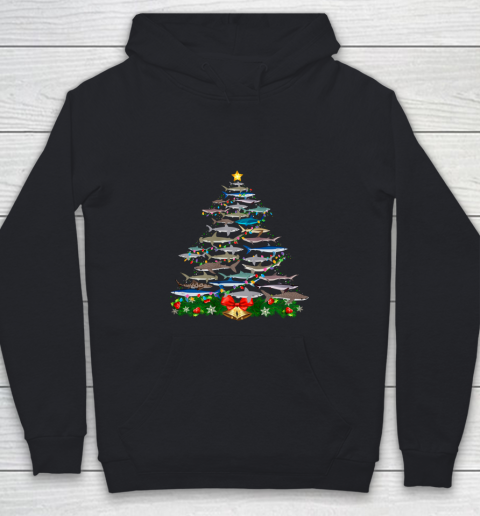 SHARK Christmas Tree Shirt SHARK Lovers Gifts Youth Hoodie