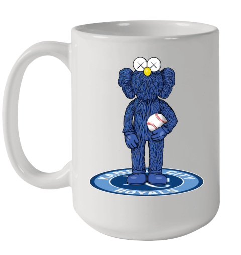 MLB Baseball Kansas City Royals Kaws Bff Blue Figure Shirt Ceramic Mug 15oz