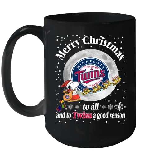 Minnesota Twins Merry Christmas To All And To Twins A Good Season MLB Baseball Sports Ceramic Mug 15oz