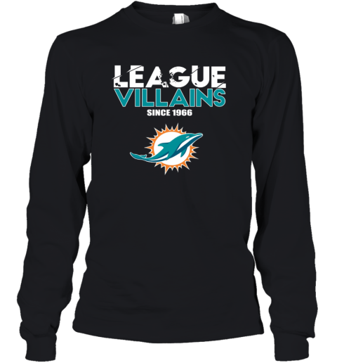 NFL League Villains Since 1966 Miami Dolphins Youth Long Sleeve