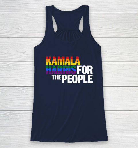Kamala Harris 2020 for the People LGBT Racerback Tank 8