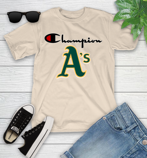 MLB Baseball Oakland Athletics Champion Shirt Youth T-Shirt 9