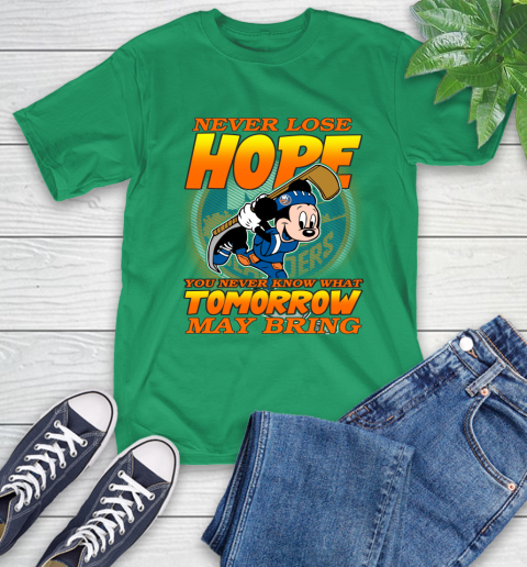 New York Islanders NHL Hockey ootball Mickey Disney Never Lose Hope T-Shirt 7