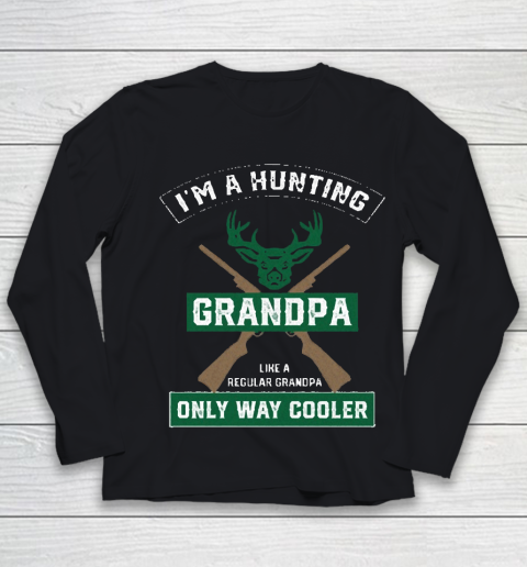 Grandpa Funny Gift Apparel  Funny Hunting Grandpa Gift Youth Long Sleeve