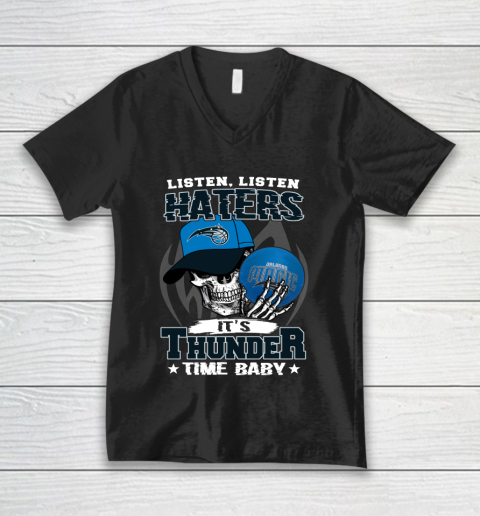 Listen Haters It is MAGIC Time Baby NBA V-Neck T-Shirt