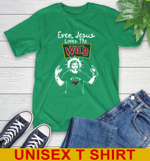 Minnesota Wild NHL Hockey Even Jesus Loves The Wild Shirt T-Shirt 7