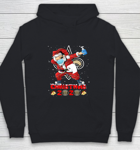 New Orleans Saints Funny Santa Claus Dabbing Christmas 2020 NFL Youth Hoodie