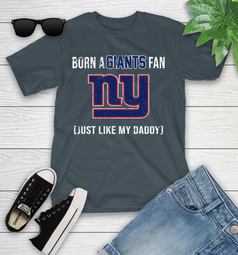 NFL New York Giants Football Loyal Fan Just Like My Daddy Shirt Youth T-Shirt 9