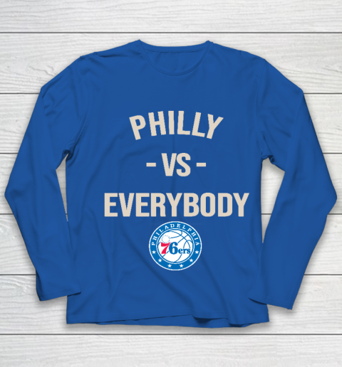 Philadelphia 76ers Vs Everybody Youth Long Sleeve 7