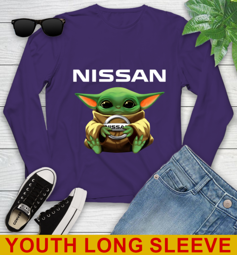 Star Wars Baby Yoda Hugs Nissan Car Shirt 120