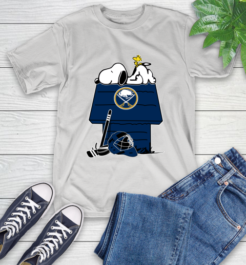 Buffalo Sabres NHL Hockey Snoopy Woodstock The Peanuts Movie T-Shirt