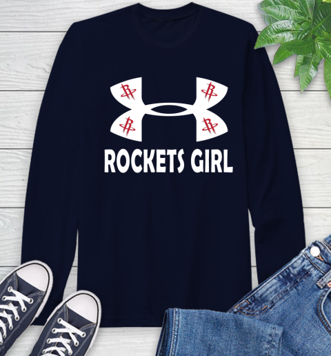 NBA Houston Rockets Girl Under Armour Basketball Sports Long Sleeve T-Shirt 3