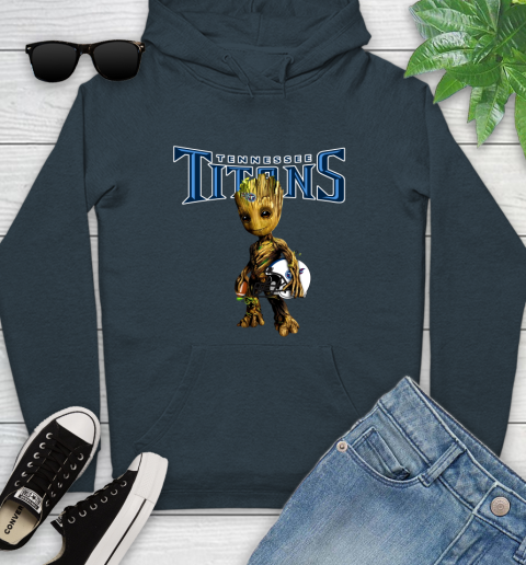 Tennessee Titans NFL Football Groot Marvel Guardians Of The Galaxy Youth Hoodie 8