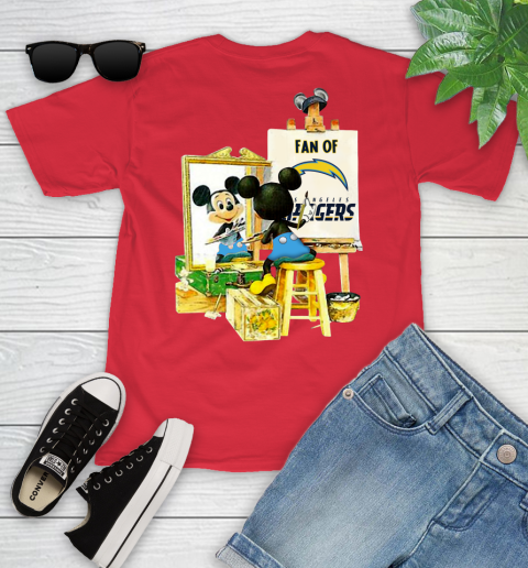 NFL Football Los Angeles Chargers Mickey Drawing Shirt 104
