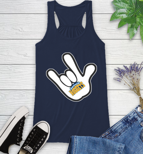 Denver Nuggets NBA Basketball Mickey Rock Hand Disney Racerback Tank 10
