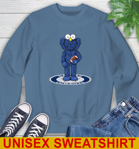 NFL Football Dallas Cowboys Kaws Bff Blue Figure Shirt Sweatshirt 8