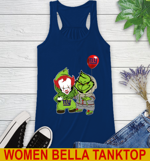 New York Giants Baby Pennywise Grinch Christmas NFL Football Racerback Tank 9