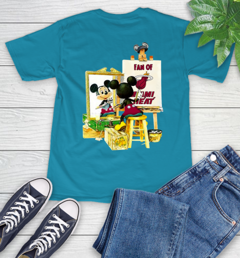 NBA Basketball Miami Heat Mickey Drawing Shirt 10