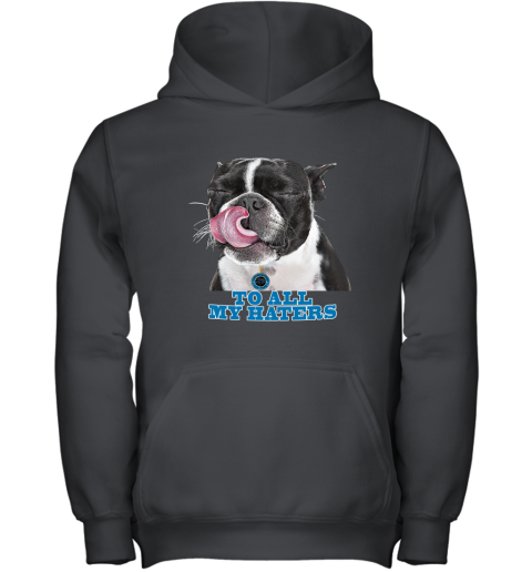 Carolina Panthers To All My Haters Dog Licking Youth Hoodie