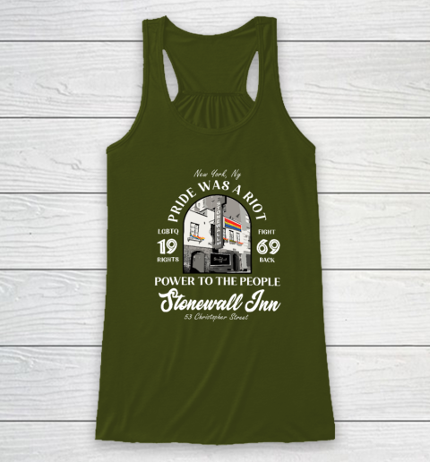 Stonewall Inn LGBTQ History Pride Was A Riot Gay Pride Month Racerback Tank 2