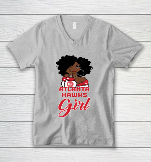 Atlanta Hawkss Girl NBA V-Neck T-Shirt 4